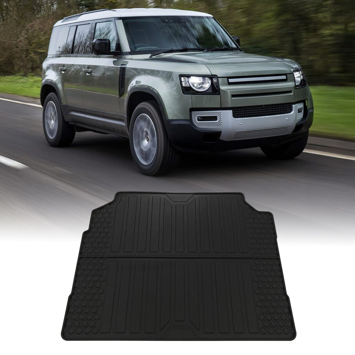 Rubber Boot Liner Floor Mat for Land Rover Defender 110 L663 2020+