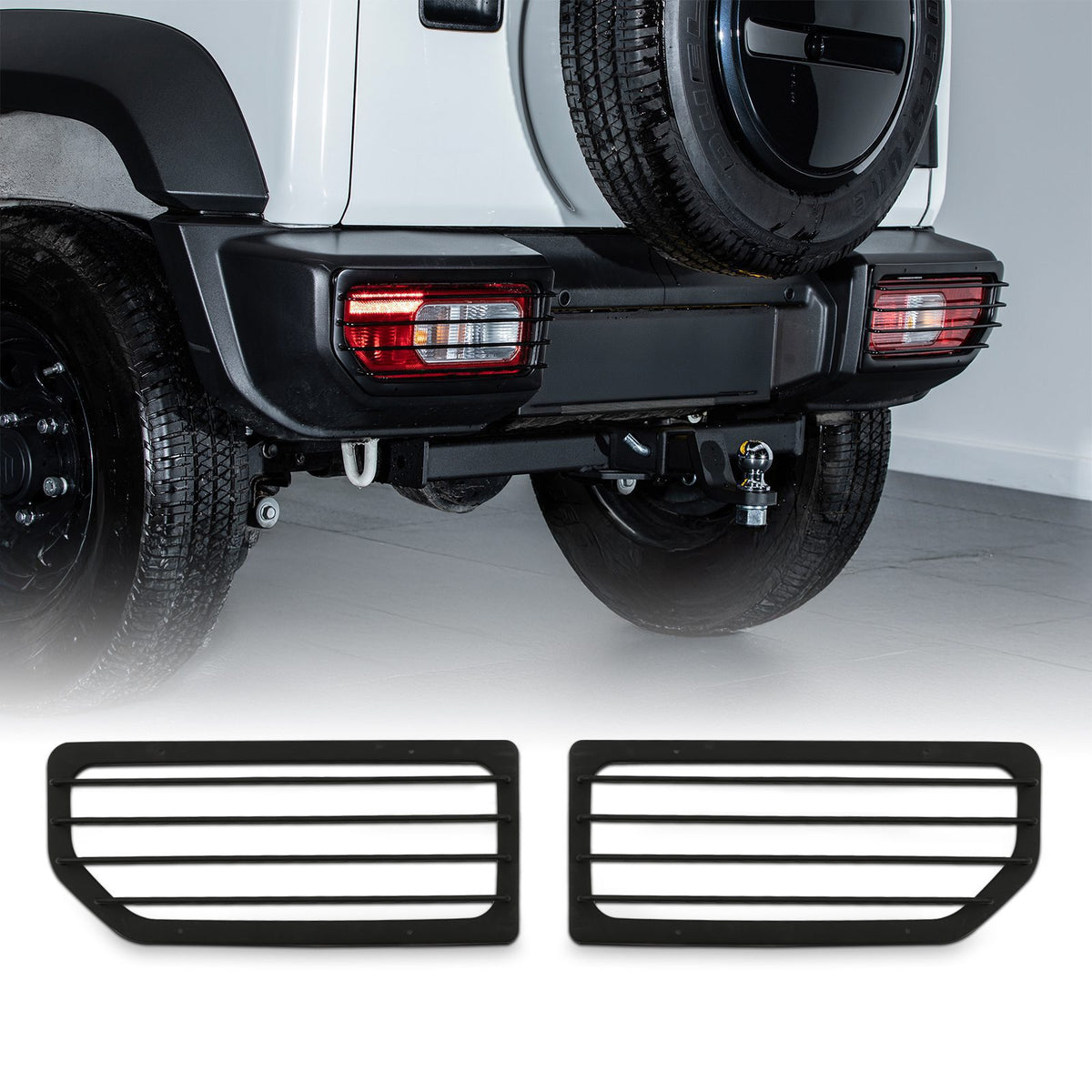 Black Rear Tail Light Covers for Suzuki Jimny 2018+