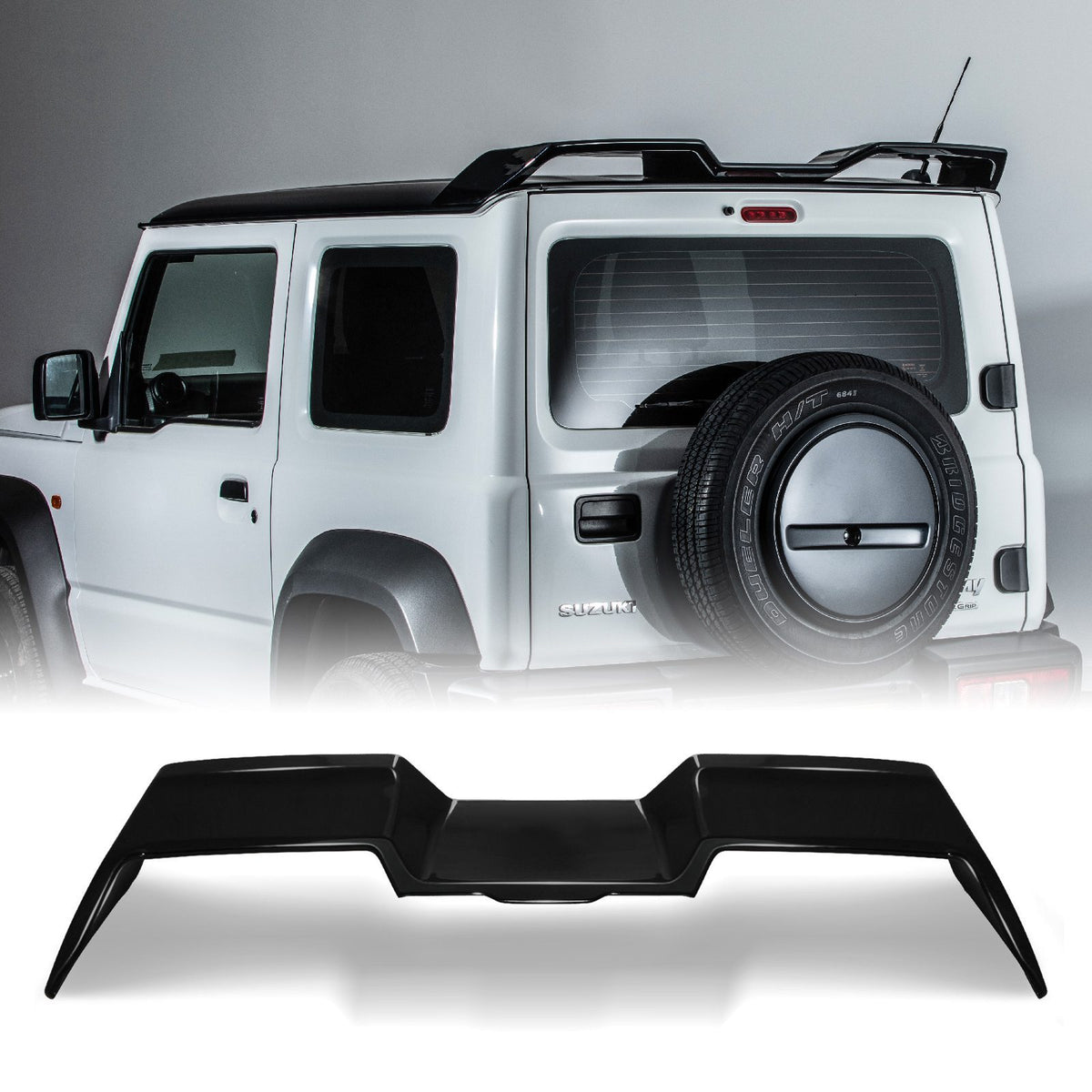 Gloss Black Rear Spoiler for Suzuki Jimny JB64 2018+