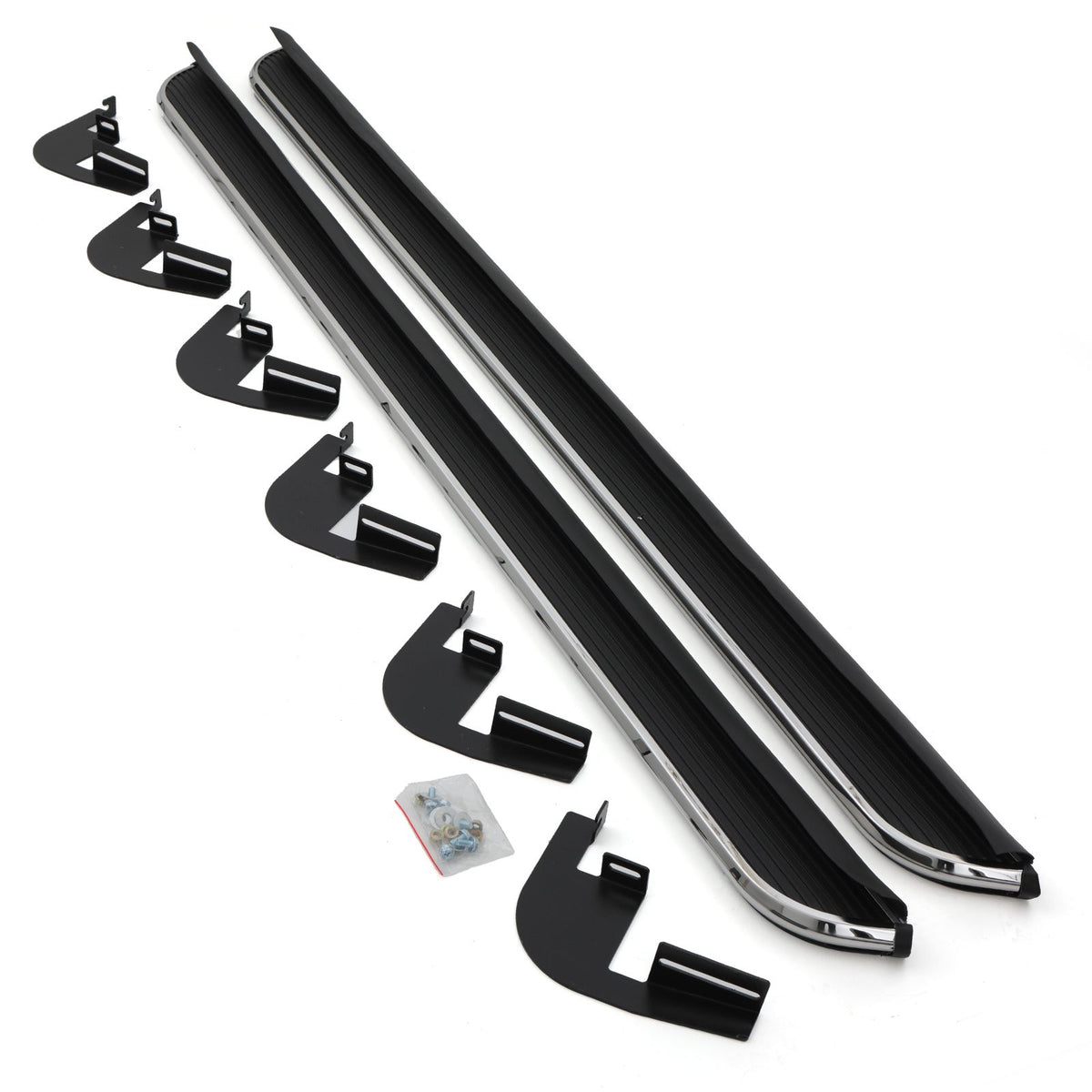 Black and Silver Side Steps for Maxus T90 EV 2022+
