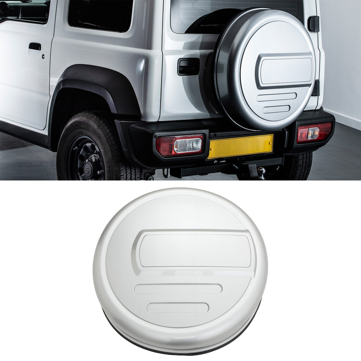 Silky Silver Spare Wheel Cover for Suzuki Jimny JB64 2018+