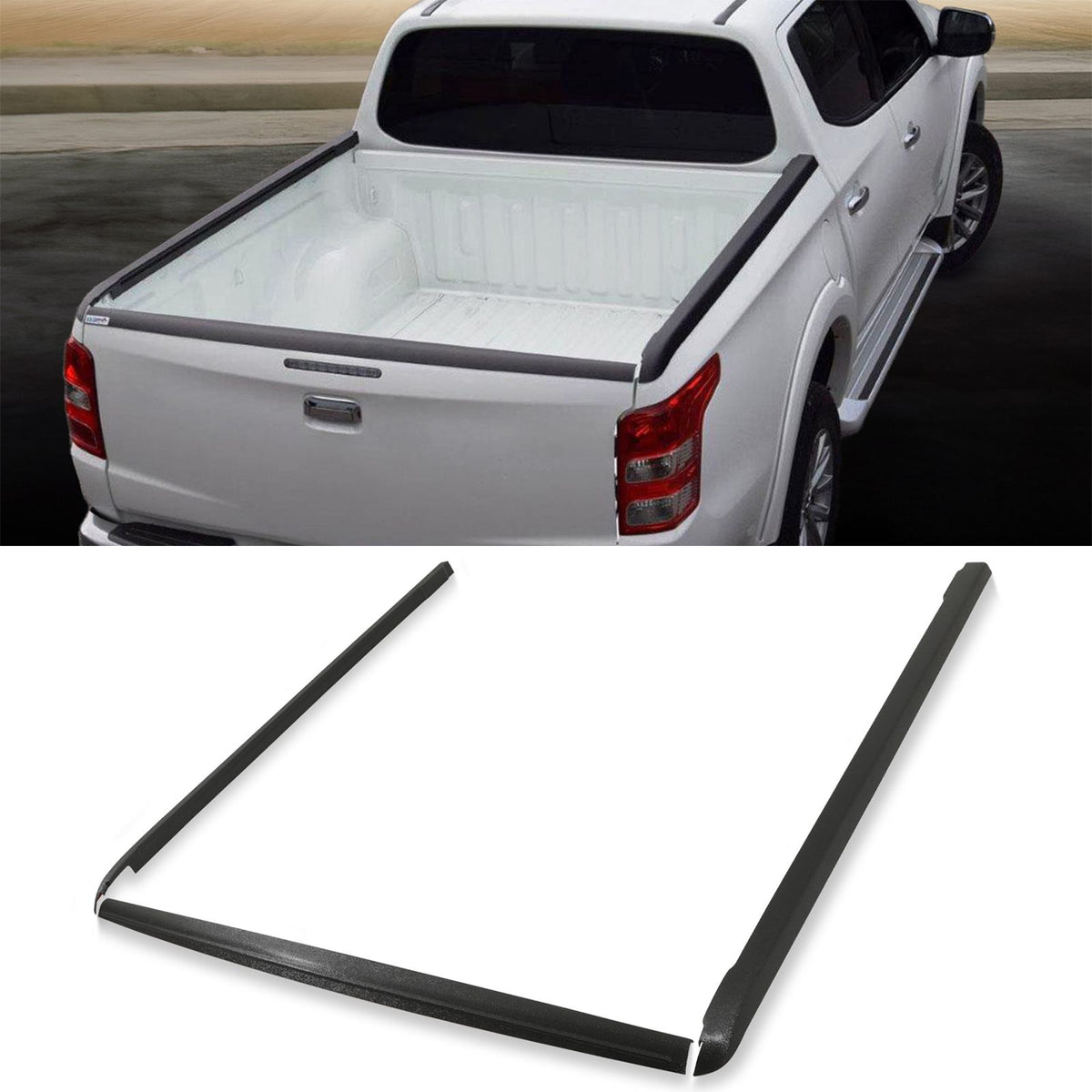 Protective Bed Rail Caps for Mitsubishi L200 Triton 2015-2023