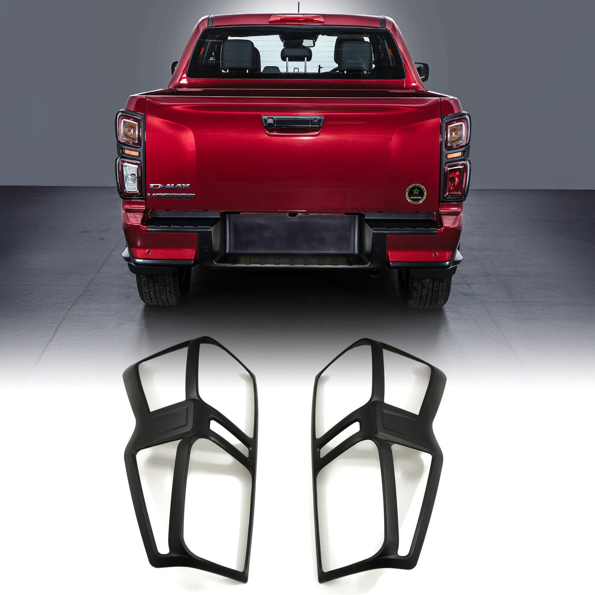 Black Tail Light Cover for Isuzu D-Max RG 2021+