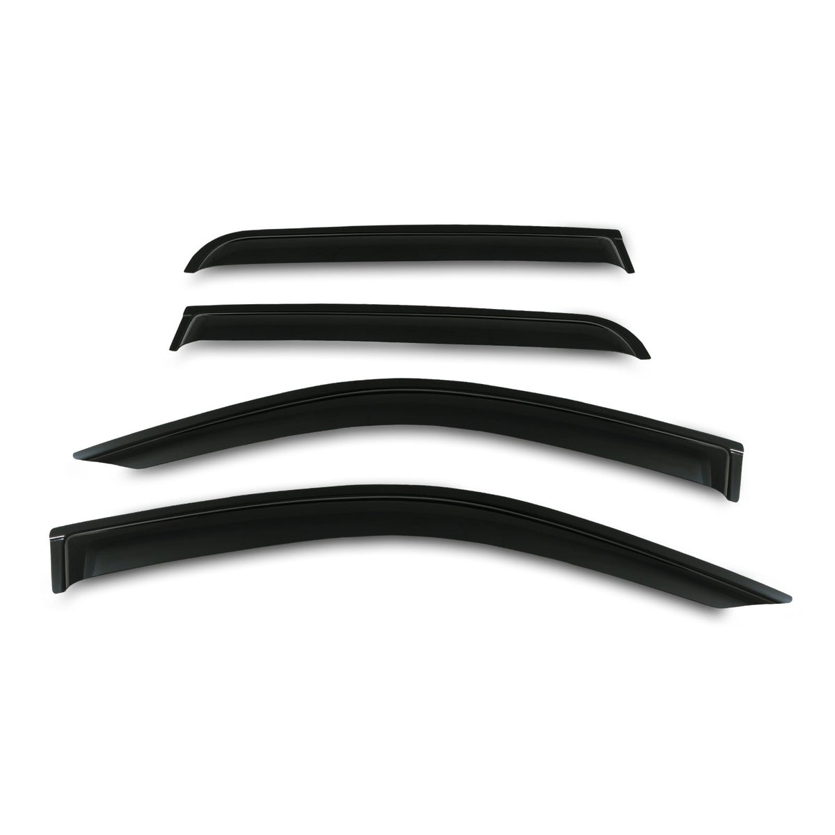 Black Wind Deflectors for Toyota Hilux Travo 2026+