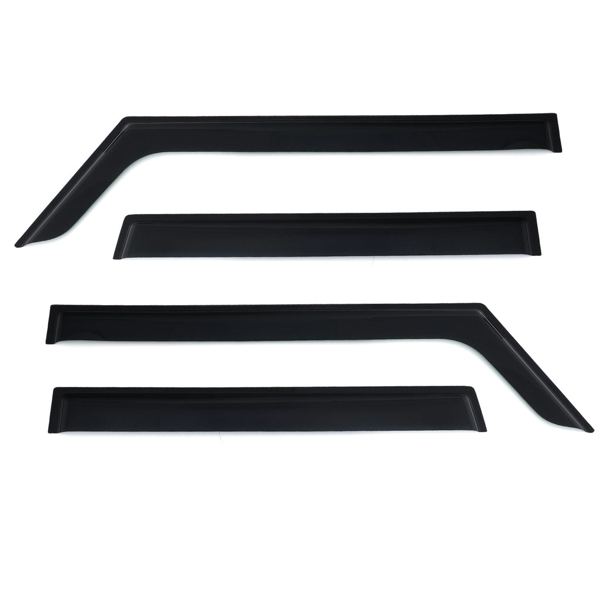 Front &amp; Rear Tinted Wind Deflectors for Suzuki Jimny 3-Door MK4 18-20