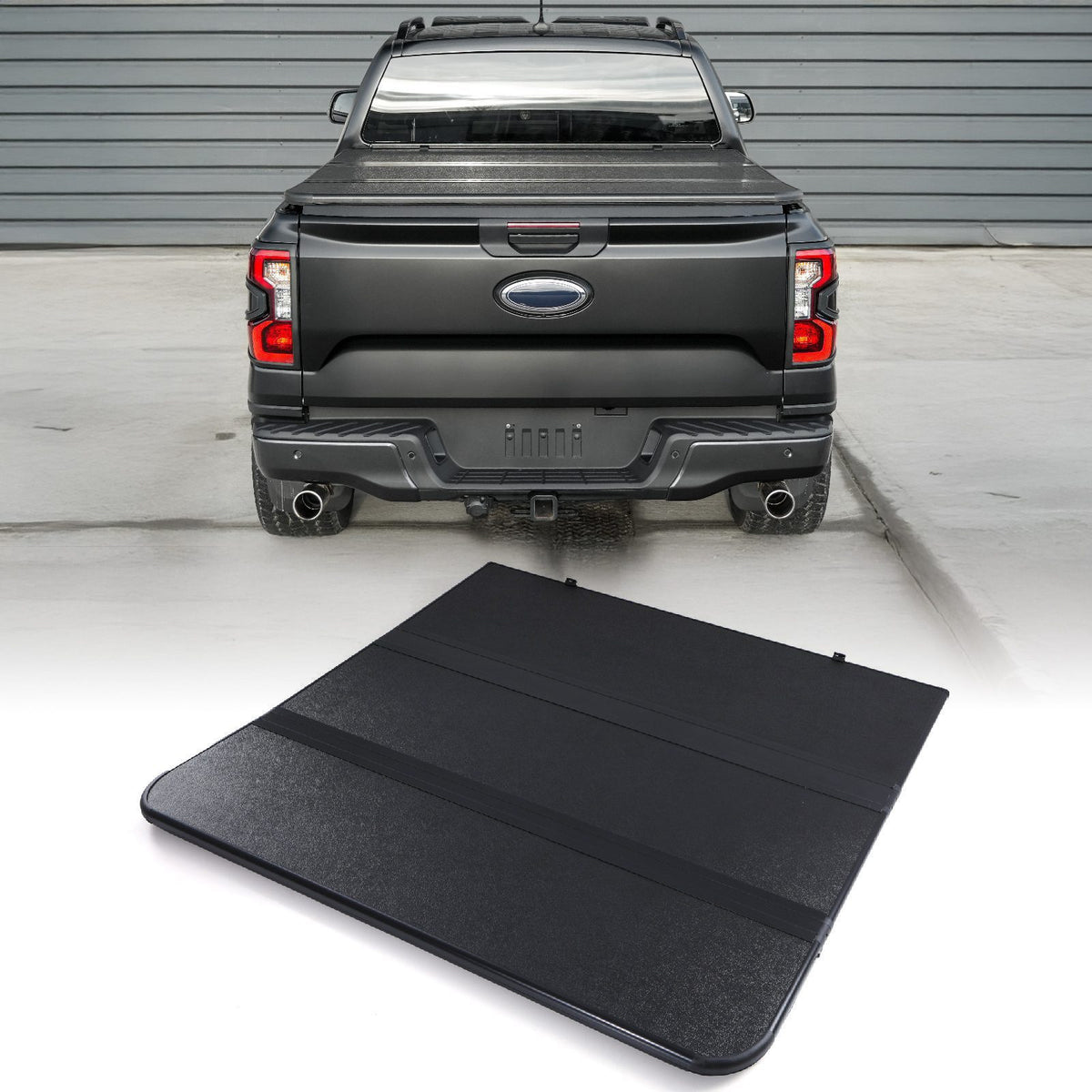 Tri-Fold Hard Tonneau Truck Bed Cover for Ford Ranger T9 2023+