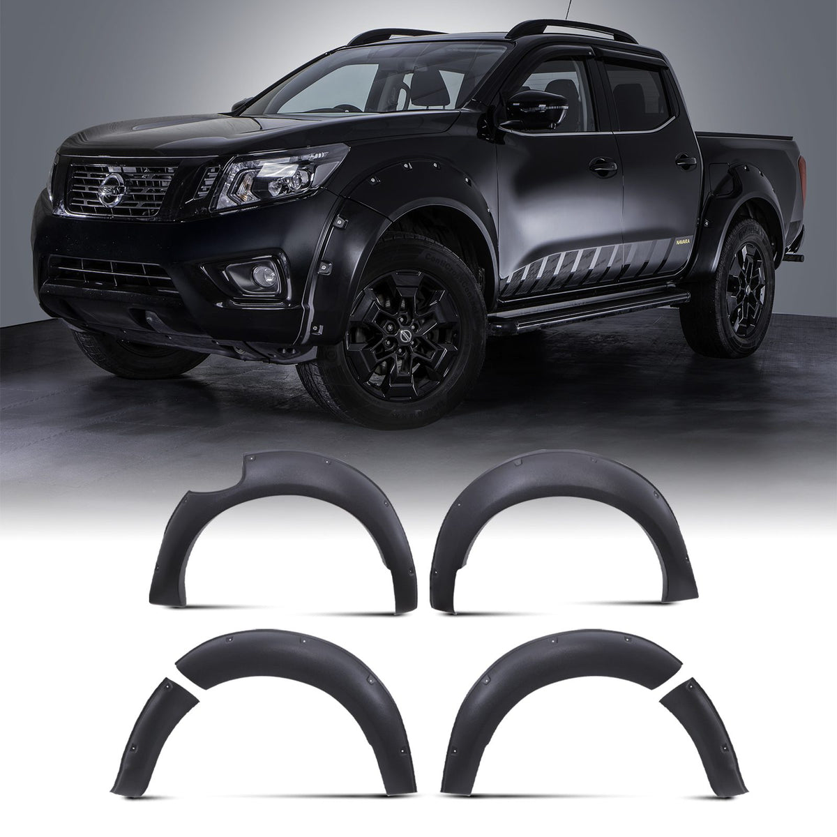 Wide Body Arch Fender Flare Kit for Nissan Navara D23 NP300 14-21