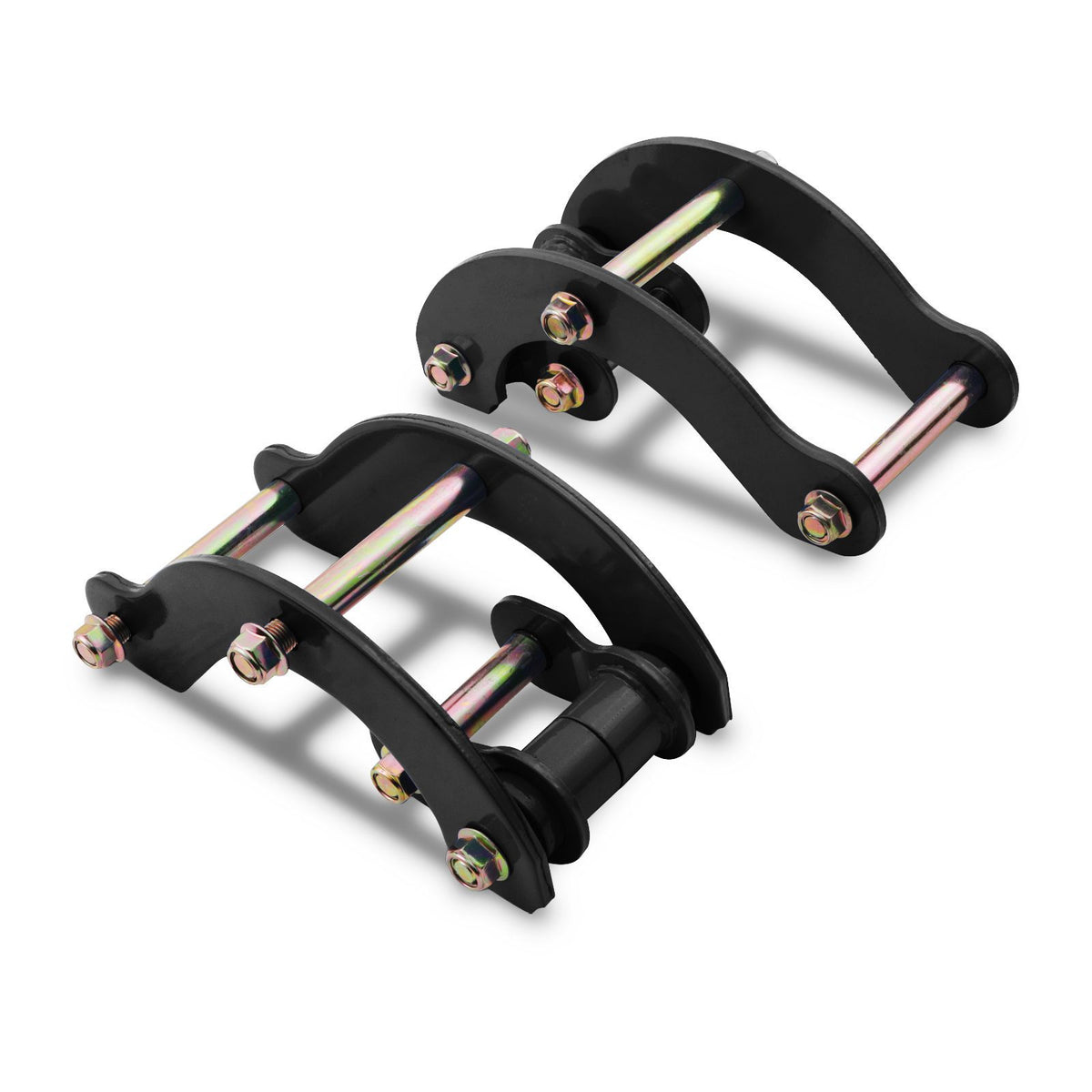 2" Black Rear Lift Shackles for Isuzu D-Max 12-20
