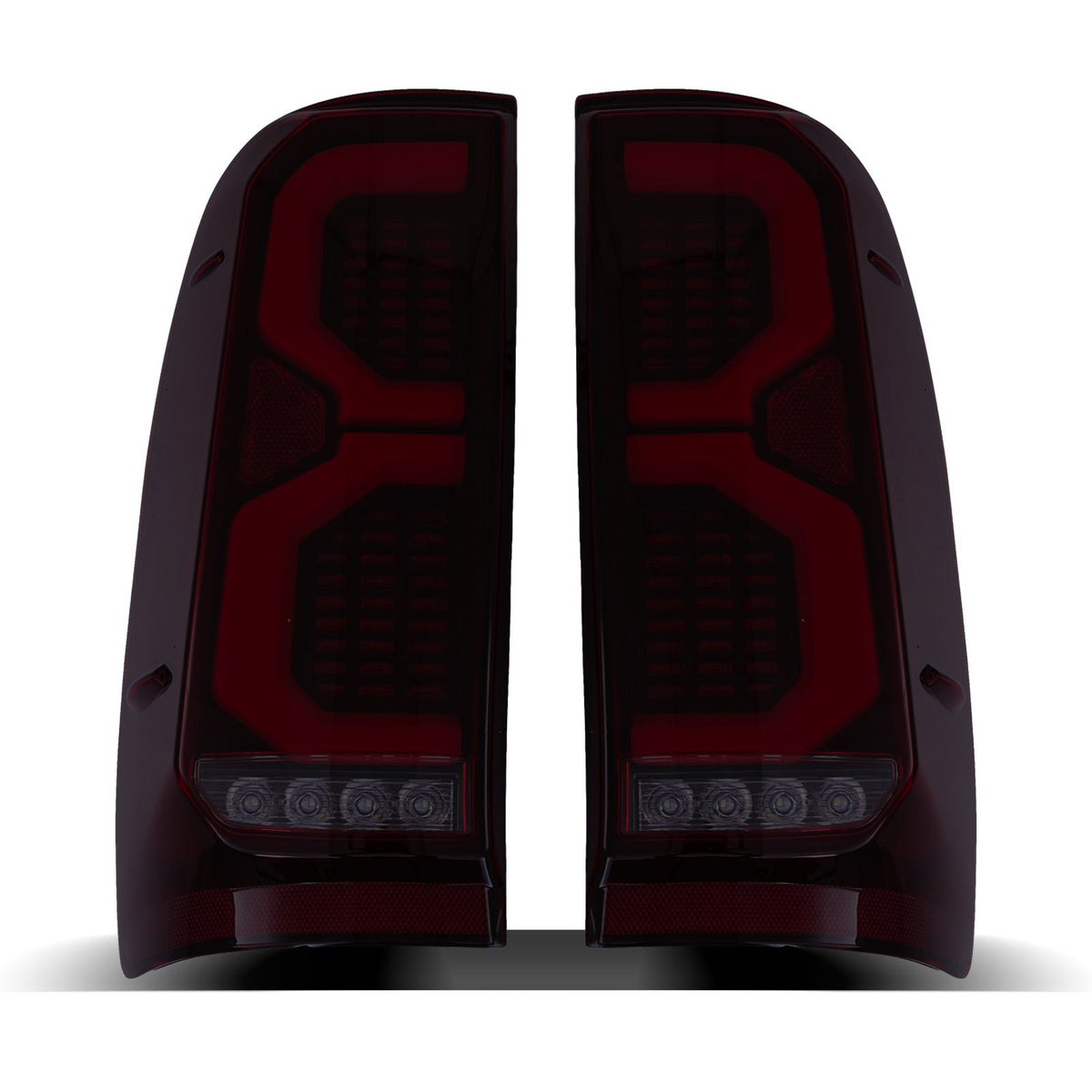 Rear Black LED Tail Lights for Toyota Hilux Vigo 05-15