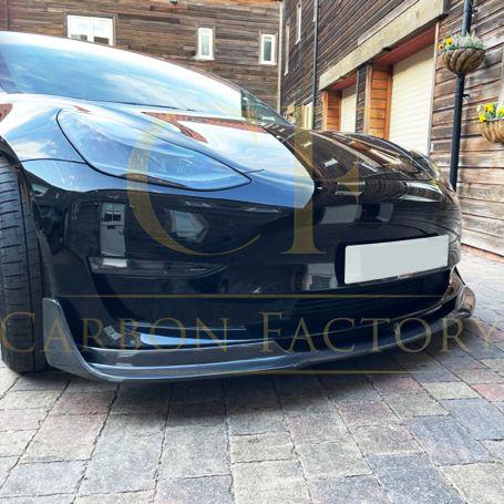 Tesla Model 3 V Style Carbon Fibre Front Splitter 16-Present