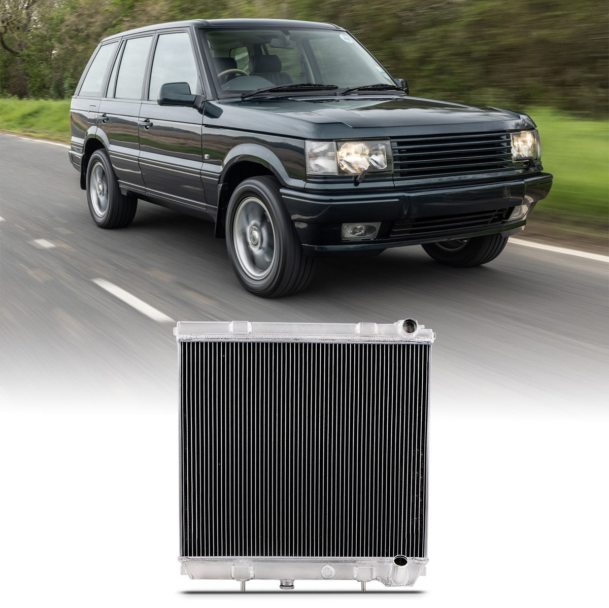 High Flow Alloy Radiator for Range Rover P38 4.0 / 4.6 V8 98-02