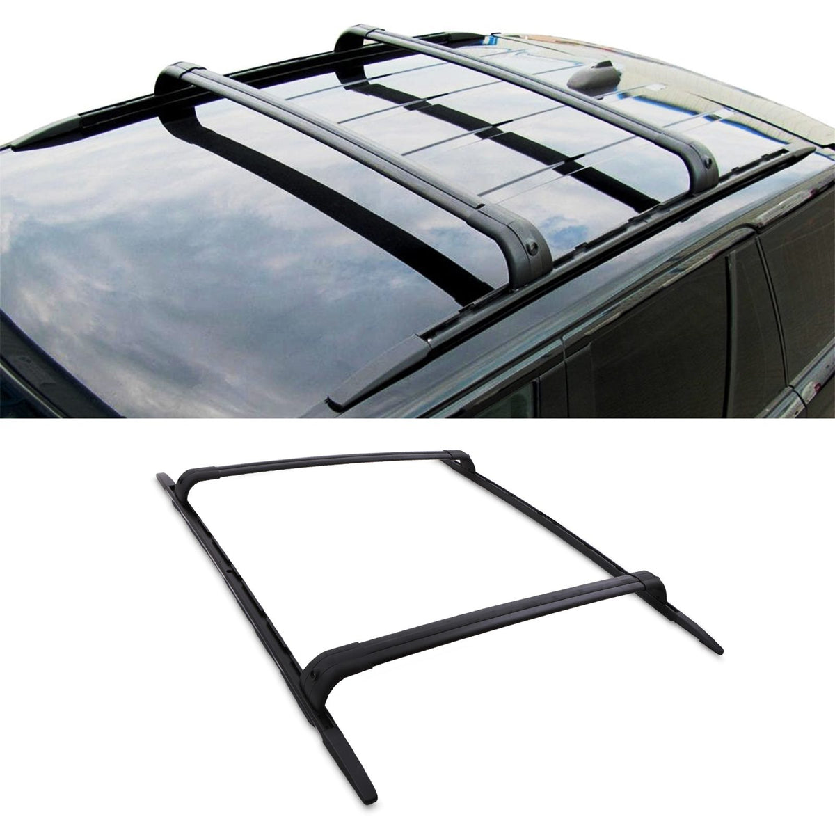 Black Roof Cross Bars for Range Rover Sport L320 06-13