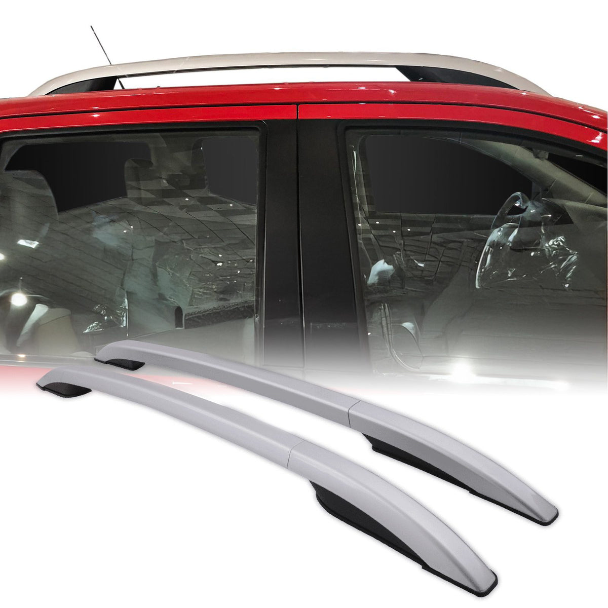 Silver Roof Rails for Nissan Navara D23 NP300 2014-2021