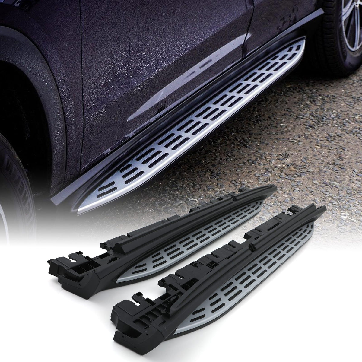 Black And Silver Side Steps for Mercedes GLE V167 2019+