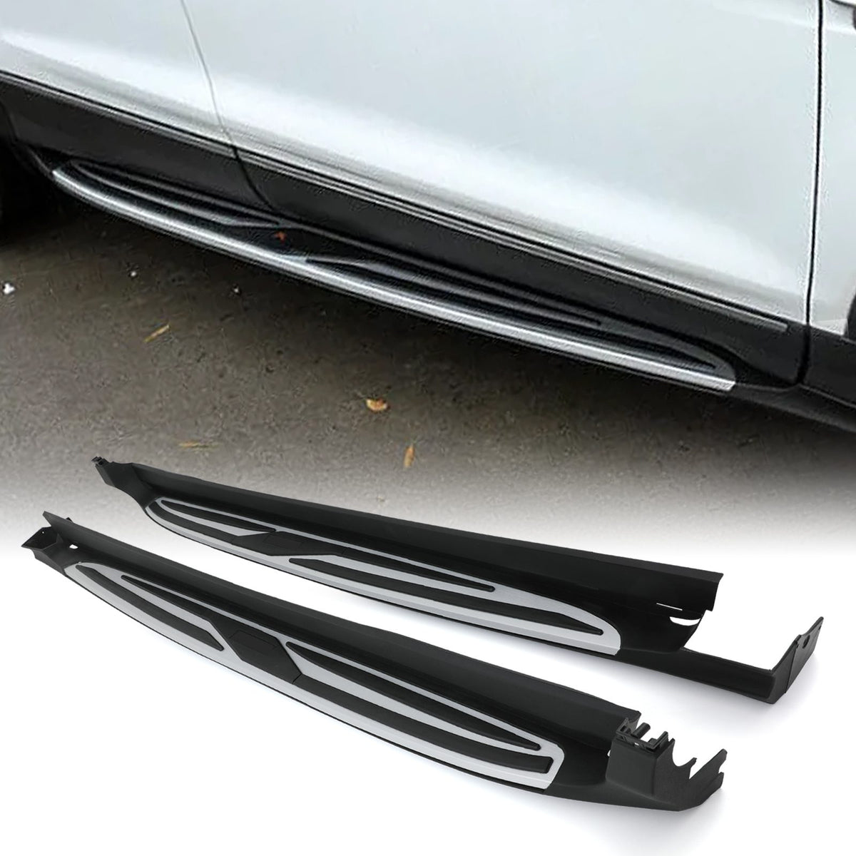 Side Steps Black Silver for Ford Kuga C520 MK2 12-19
