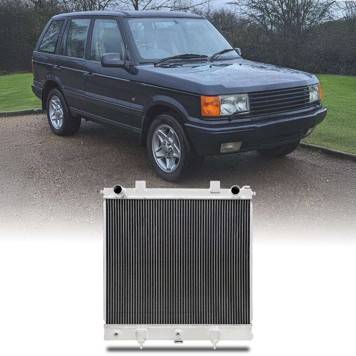 High Flow Alloy Radiator for Land Rover Range Rover P38 2.5TD 94-99