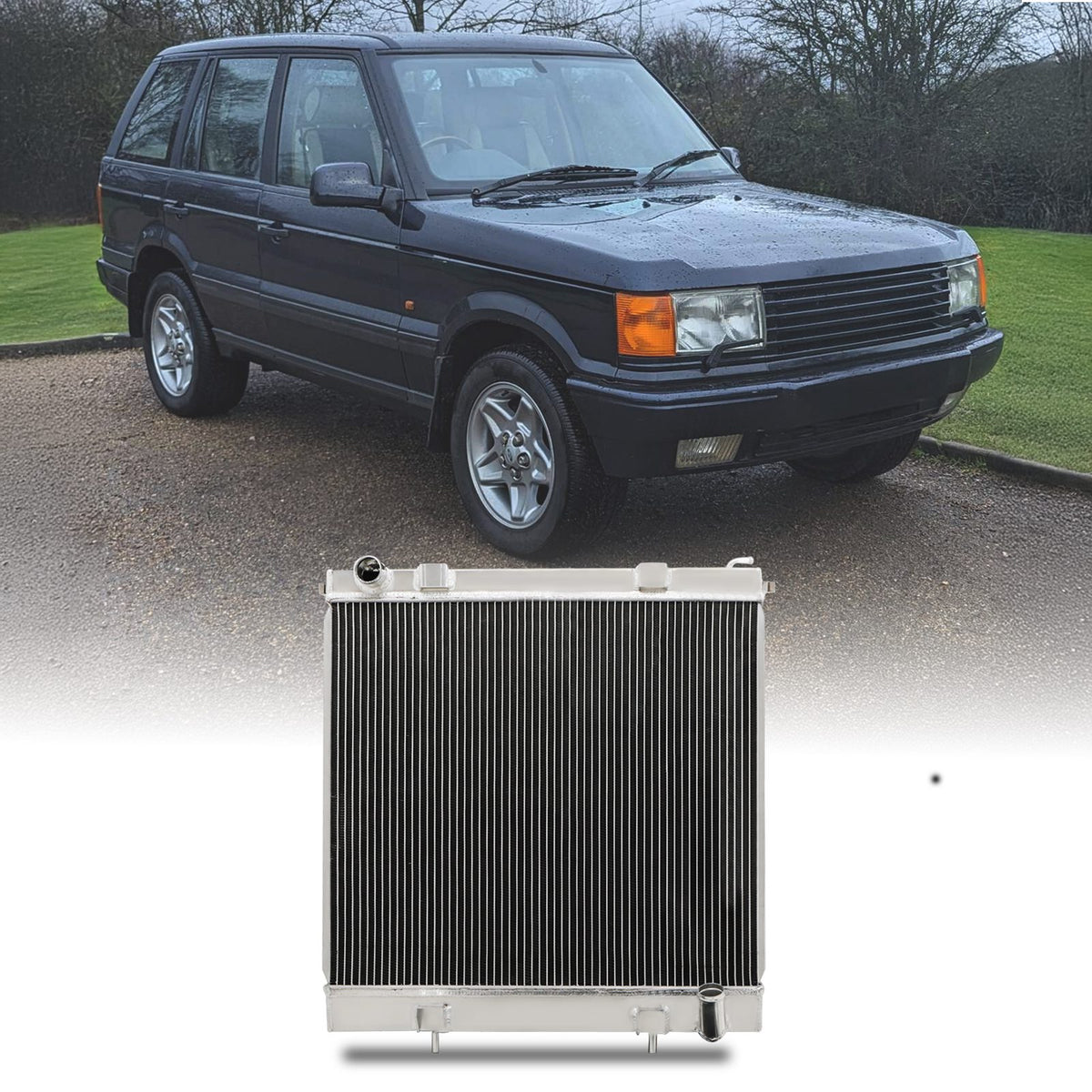 High Flow Alloy Radiator for Land Rover Range Rover P38 4.0 / 4.6 V8 94-99
