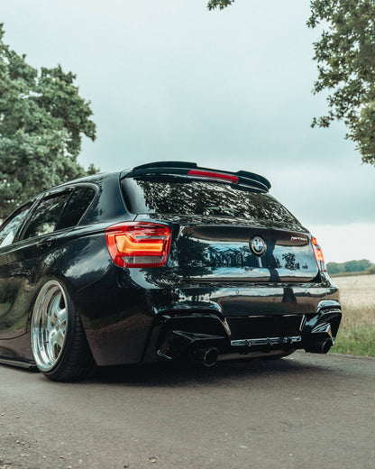 BMW 1 Series & M135i F20 Pre-LCI EVO-1 Gloss Black Rear Diffuser by ZAERO (2011-2015, F20 F21)