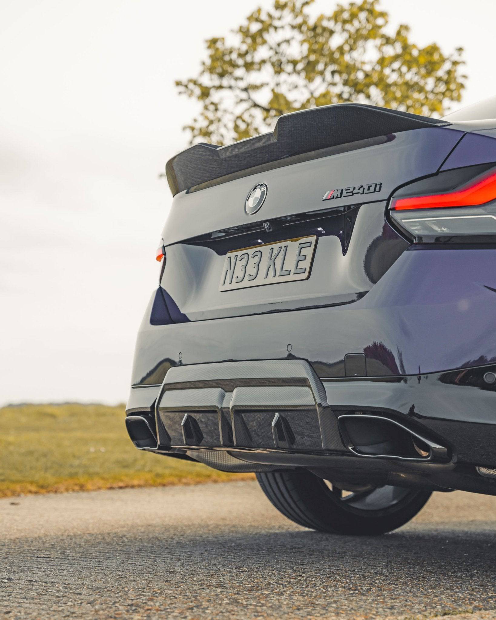 BMW 2 Series 220i & M240i G42 Pre-preg Carbon Fibre Rear Diffuser by TRE (2021+)