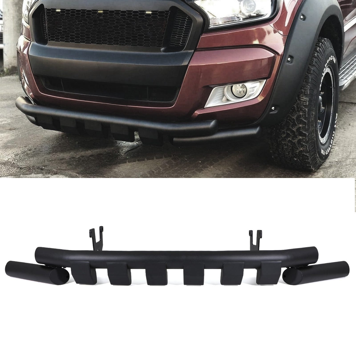 City Style Triple Nudge Bar for Ford Ranger T7 T8 15-22