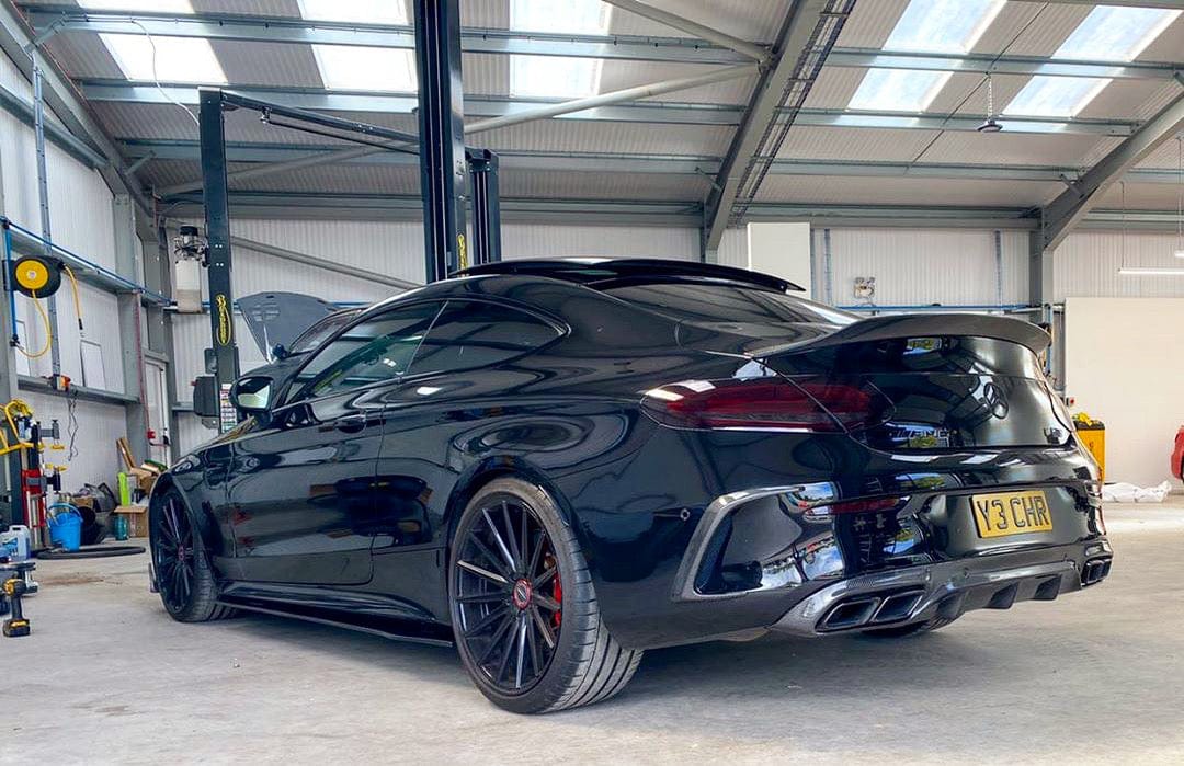 MERCEDES C63 W205 COUPE CARBON FIBRE DIFFUSER - OE STYLE