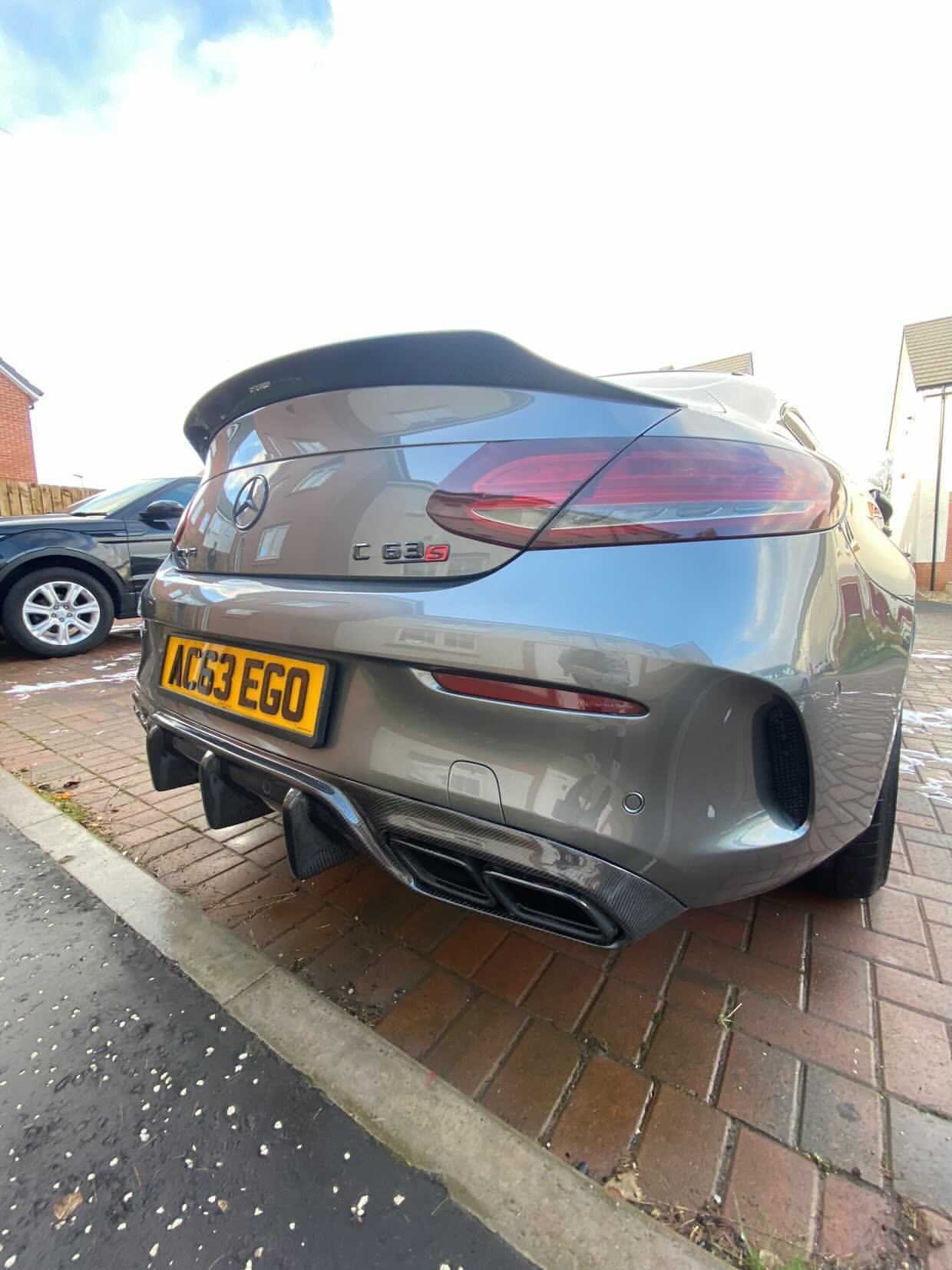 MERCEDES W205 C63 & C63 COUPE 2DR CARBON DIFFUSER - OEM+ CT STYLE