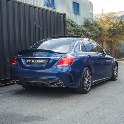 MERCEDES W205 C63 & C63S SALOON CARBON DIFFUSER - PS STYLE