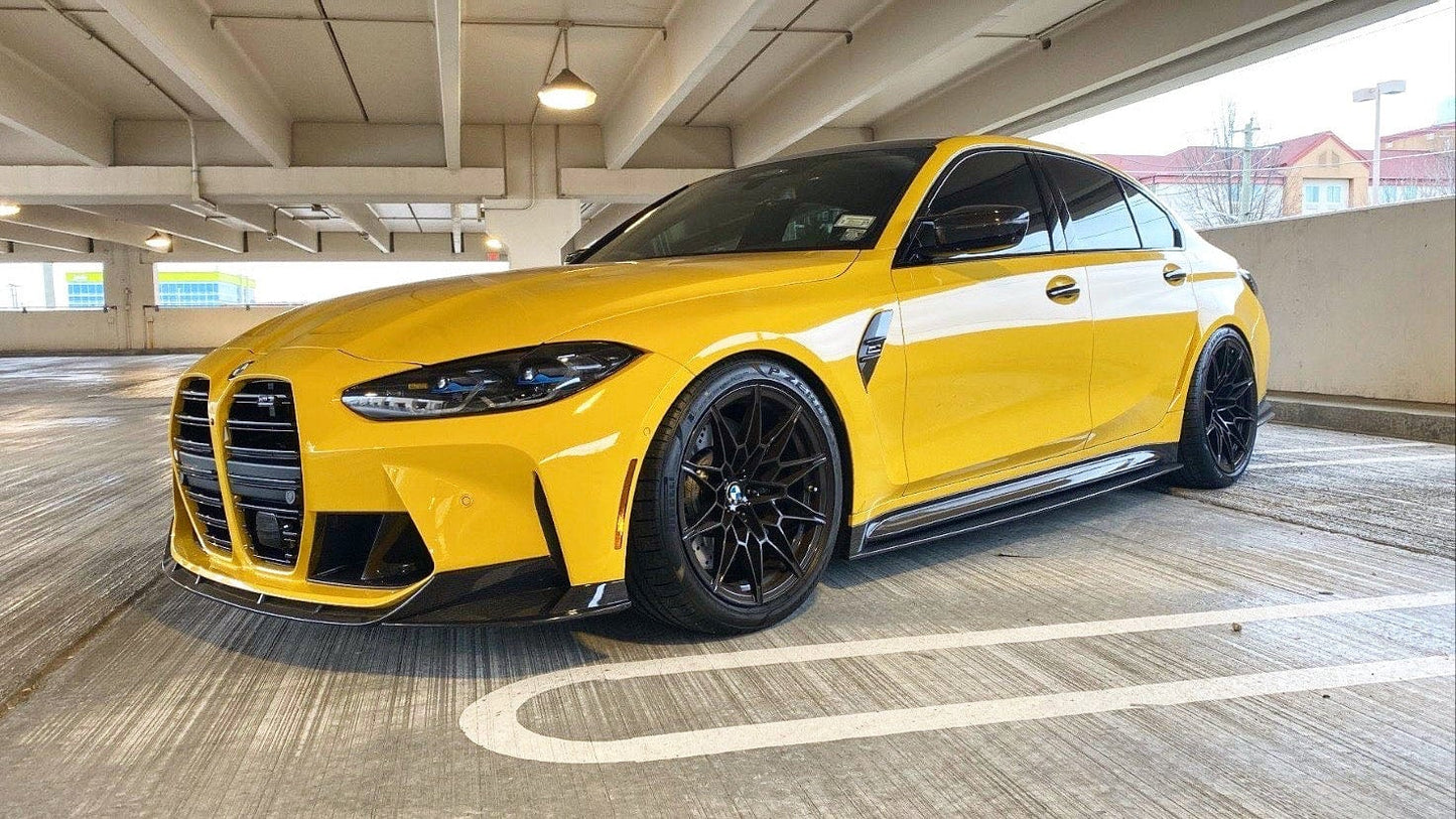 BMW M4 G82/G83 CARBON FIBRE SIDE SKIRT EXTENSIONS - CT DESIGN