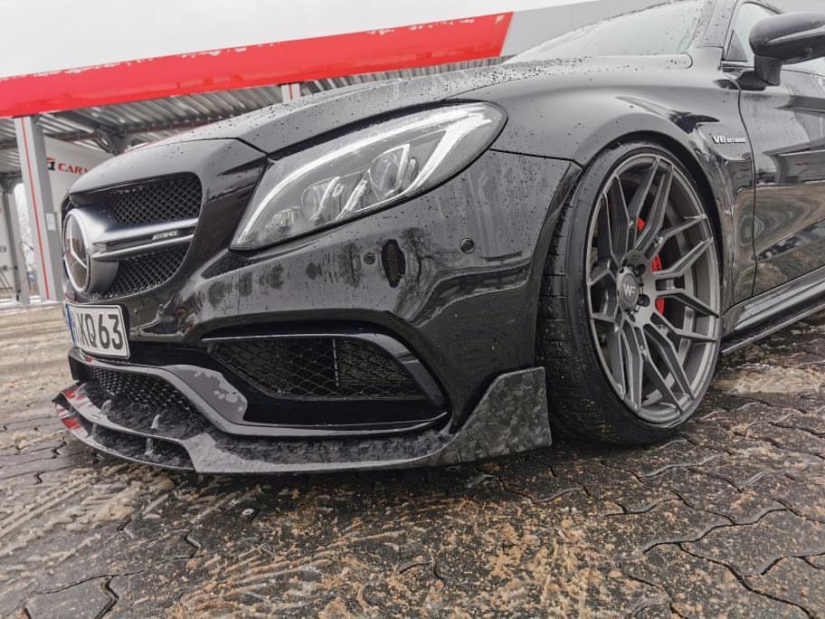 MERCEDES C63 W205 COUPE FORGED CARBON FIBRE SPLITTER - B-STYLE