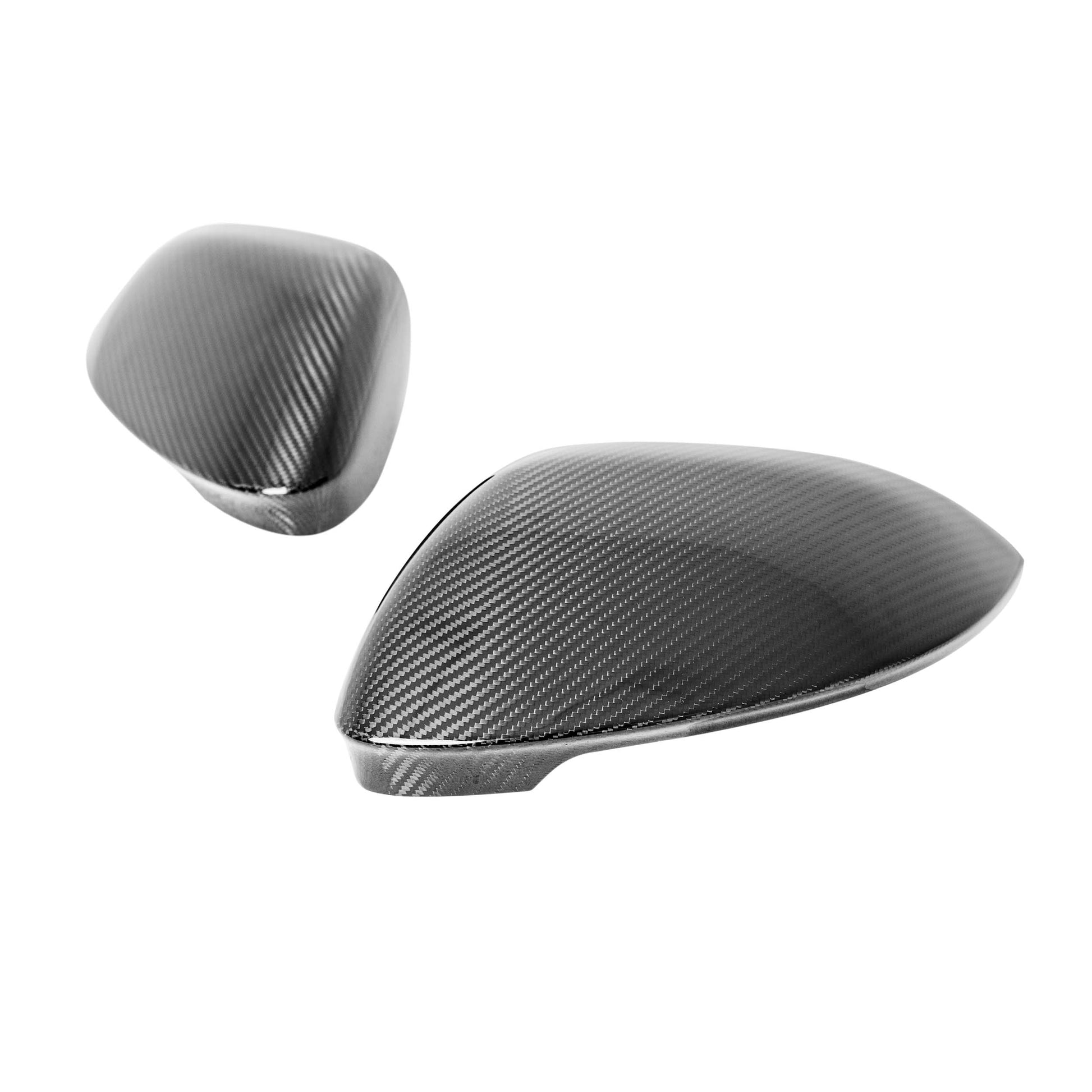 VW Golf, GTI & R Mk8 Pre-Preg Carbon Fibre Wing Mirror Covers by TRE (2019+)